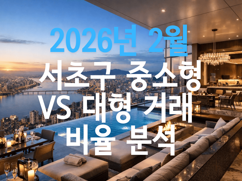 2026년 2월 서초구 중소형 vs 대형 거래 비율 분석