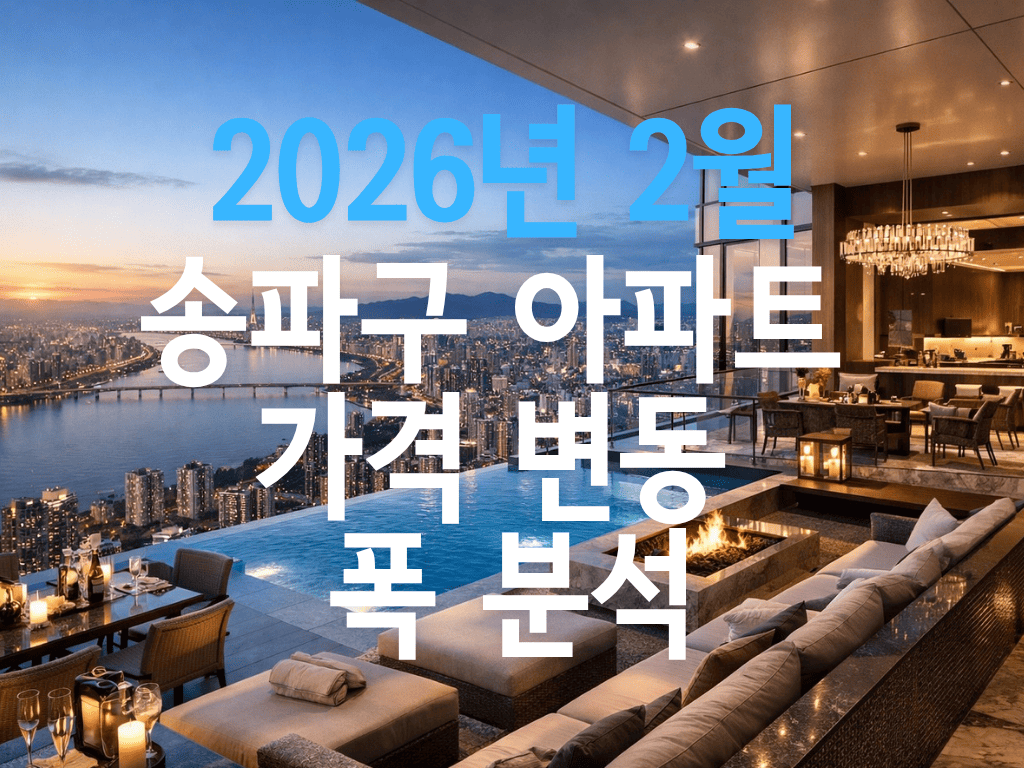2026년 2월 송파구 아파트 가격 변동 폭 분석