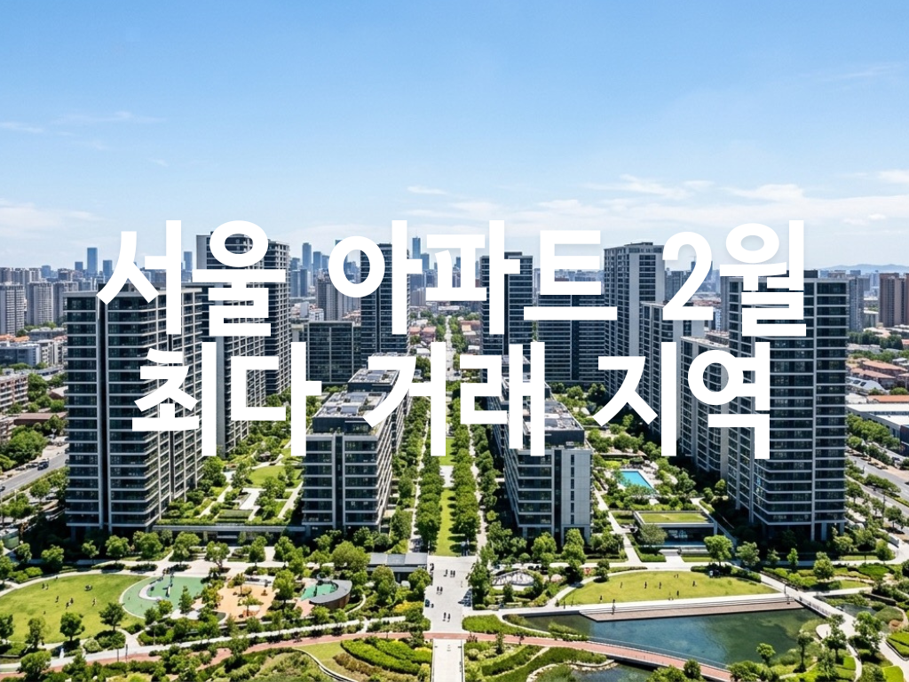 서울 아파트 거래 활발한 지역