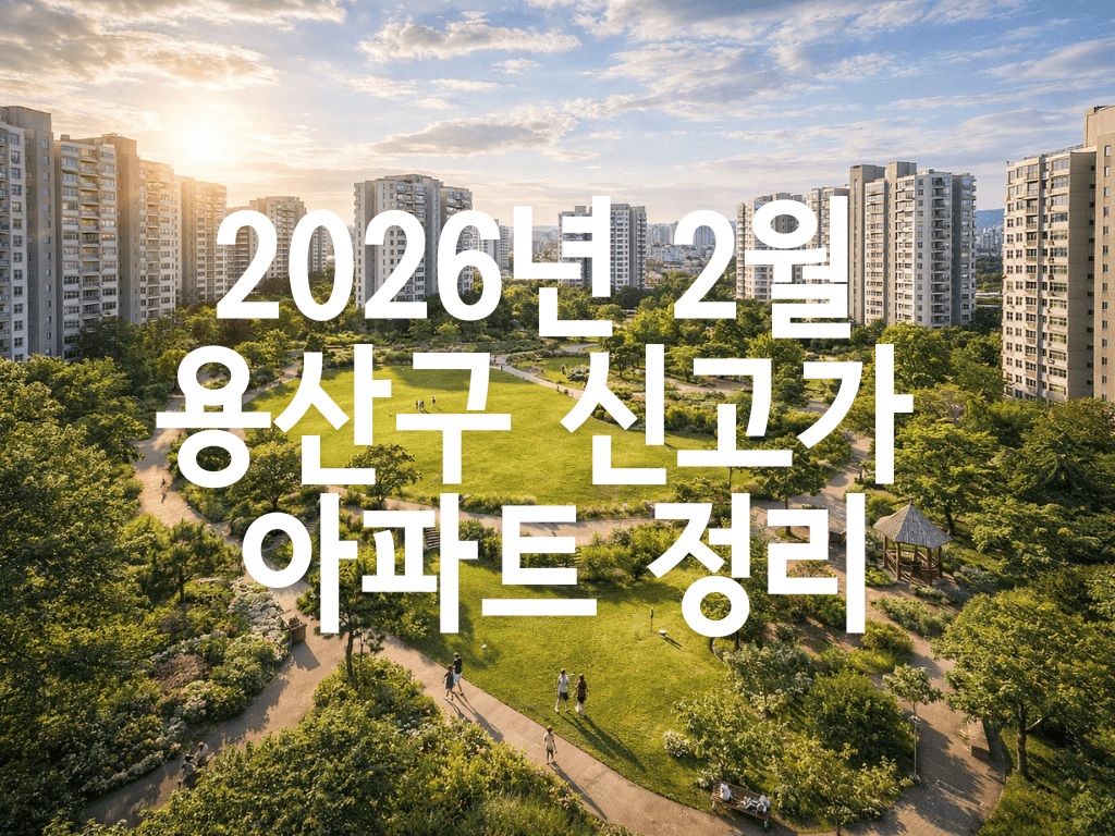 2026년 2월 용산구 신고가 아파트 정리