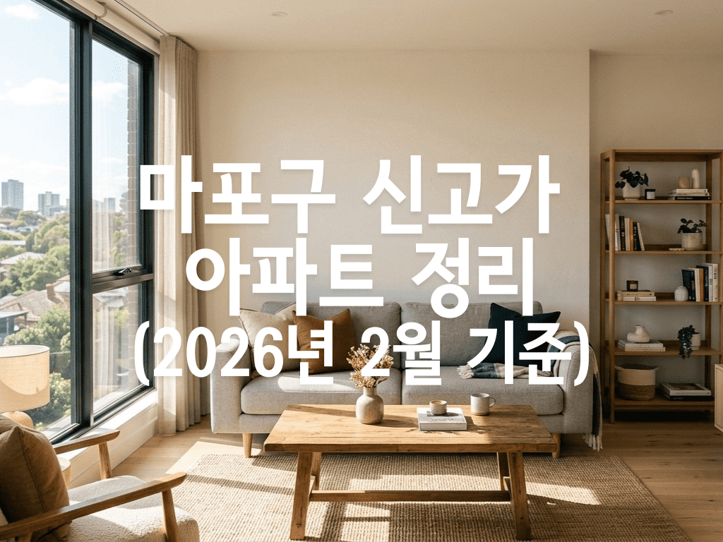마포구 신고가 아파트 정리(2026년 2월 기준)