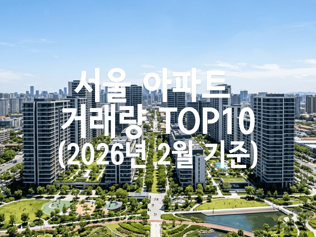 서울 아파트 거래량 TOP10(2026년 2월 기준)