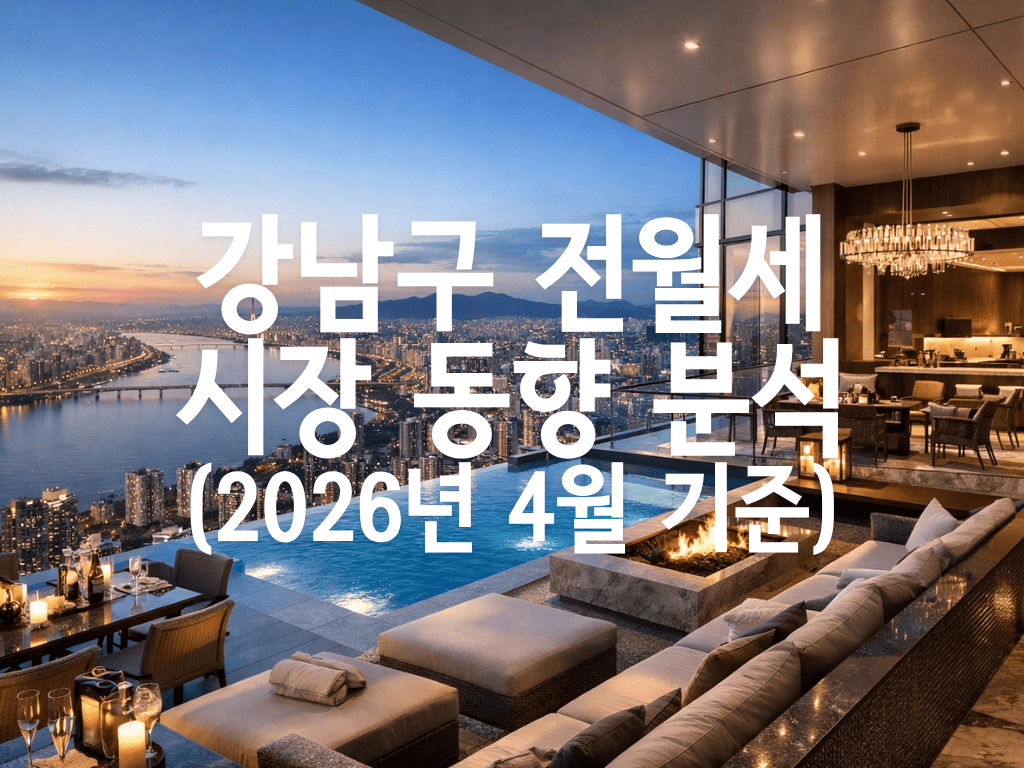 강남구 전월세 시장 동향 분석(2026년 4월 기준)