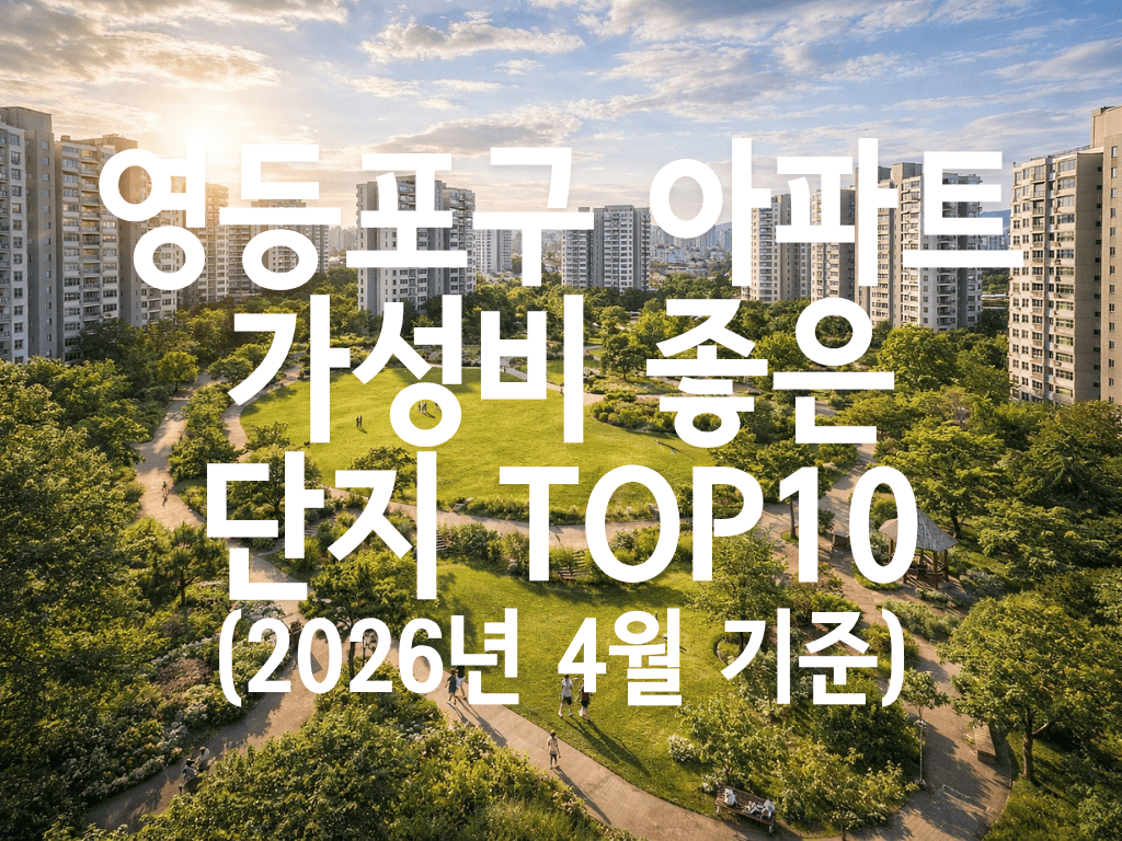 영등포구 아파트 가성비 좋은 단지 TOP10(2026년 4월 기준)