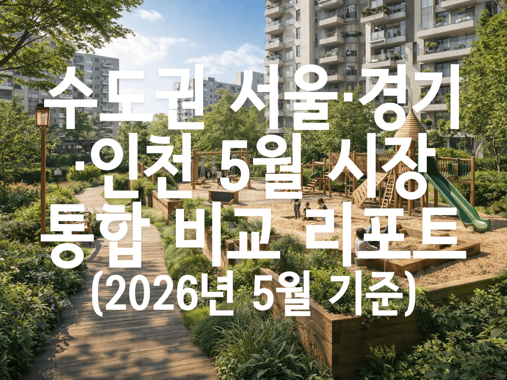 수도권 서울·경기·인천 5월 시장 통합 비교 리포트