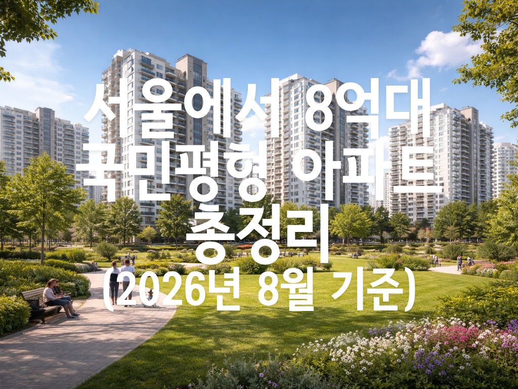 서울에서 8억대 국민평형 아파트 총정리
